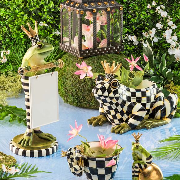 Mackenzie-Childs Fergal the Frog Planter NEW - Picture 2 of 5